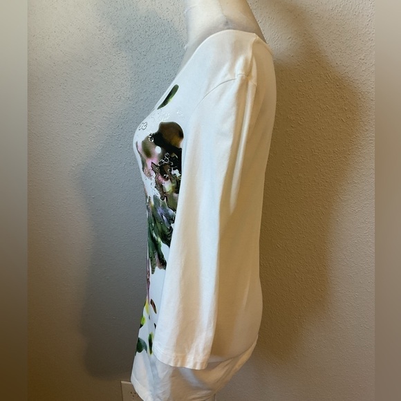 Escada Sport Multi Color Abstract Print Top Size Small - Picture 4 of 11